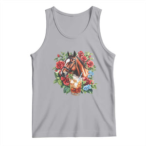 Ky Derby Day Party Tank Top Mint Juleps and Roses Horse Racing TS02 Athletic Heather Print Your Wear