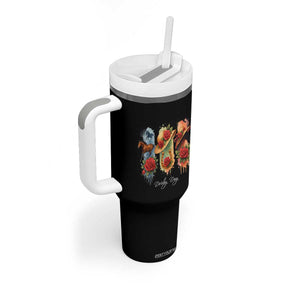 Ky Derby Day Tumbler With Handle Horse Racing Nice Hat Mint Julep and Roses TS02 Print Your Wear