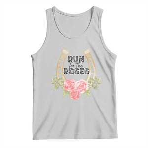 Ky Derby Horse Racing Tank Top Horses and Roses TS02 Ash Print Your Wear