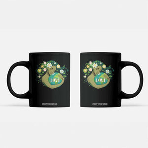 LOVE Mother Earth Day Save Our Planet Environment Green Coffee Mug TS11 Black Print Your Wear