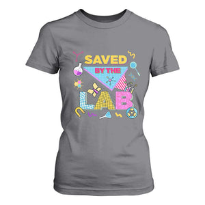 Lab Week T Shirt For Women Saved By The Lab Retro Medical Laboratory Tech TS02 Charcoal Print Your Wear