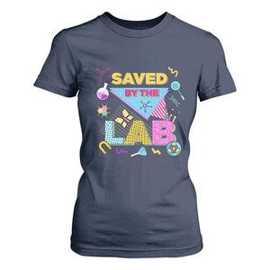 Lab Week T Shirt For Women Saved By The Lab Retro Medical Laboratory Tech TS02 Navy Print Your Wear