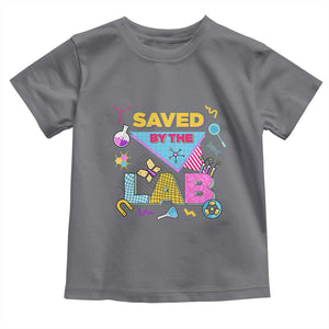 Lab Week Toddler T Shirt Saved By The Lab Retro Medical Laboratory Tech TS02 Charcoal Print Your Wear