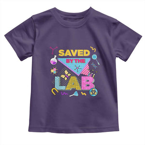 Lab Week Toddler T Shirt Saved By The Lab Retro Medical Laboratory Tech TS02 Purple Print Your Wear