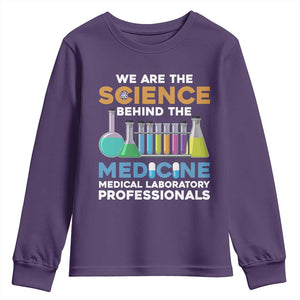 Lab Week Youth Sweatshirt Funny Lab Techinician Medical Laboratory Science TS02 Purple Print Your Wear