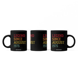 Legend Since August 1975 Coffee Mug Vintage Retro 50th Birthday Gifts TS10 Print Your Wear