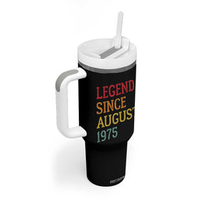 Legend Since August 1975 Tumbler With Handle Vintage Retro 50th Birthday Gifts TS10 Print Your Wear