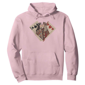 Lesbian Pride Hoodie Vintage Kissing Cards Sapphic Art TS10 Light Pink Print Your Wear