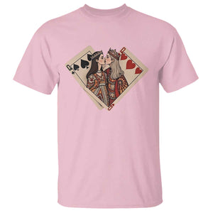 Lesbian Pride T Shirt Vintage Kissing Cards Sapphic Art TS10 Light Pink Print Your Wear