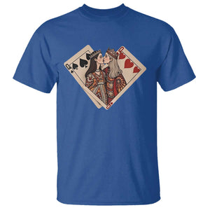 Lesbian Pride T Shirt Vintage Kissing Cards Sapphic Art TS10 Royal Blue Print Your Wear