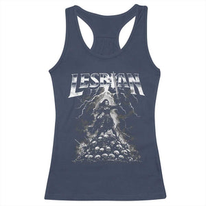 Lesbian Racerback Tank Top Funny Meme Dark Fantasy TS10 Navy Print Your Wear
