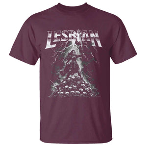 Lesbian T Shirt Funny Meme Dark Fantasy TS10 Maroon Print Your Wear