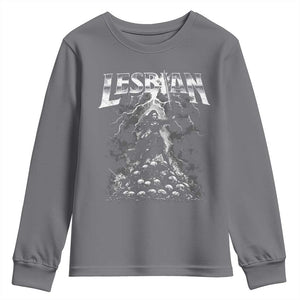 Lesbian Youth Sweatshirt Funny Meme Dark Fantasy TS10 Charcoal Print Your Wear
