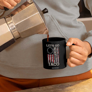 Lets Go Taco Betsy Ross Flag Coffee Mug Vintage Patriotic Rifle Gun Rights TS02 Print Your Wear