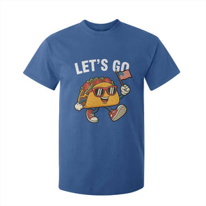 Lets Go Taco Patriotic T Shirt For Kid Funny 4th of July Food Humor TS02 Royal Blue Print Your Wear