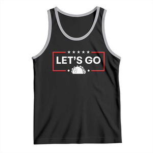 Let's Go Taco Tank Top Tacos for President Political Satire TS02 Black Athletic Heather Print Your Wear