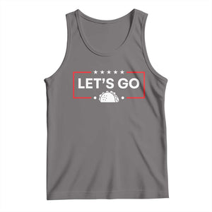 Let's Go Taco Tank Top Tacos for President Political Satire TS02 Deep Heather Print Your Wear