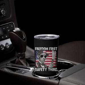 Lincoln 4th Of July Tumbler Cup Abe Freedom First Safety Third American Flag TS10 Print Your Wear