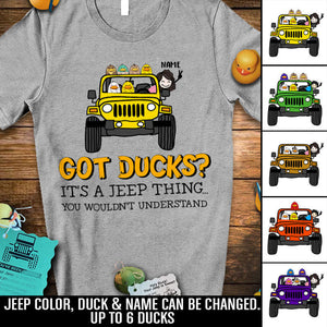 Custom Jeep Tee Shirts Duck Duck Jeep Got Ducks? Its a Jeep Thing CTM Custom - Printyourwear