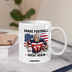 Make American Football Great Again Coffee Mug Funny Trump US Flag Vintage TS02 Print Your Wear