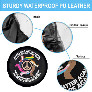 Make Lying Wrong Again Make America Think Again Spare Tire Cover Humans Rights Hand Peace TS11 Print Your Wear