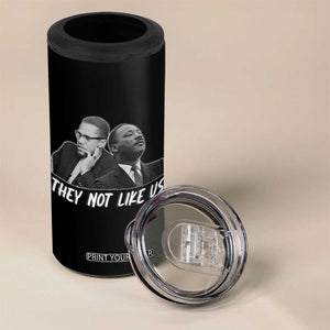 Malcolm X and MLK 4 in 1 Can Cooler Tumbler They Not Like Us TS02 Print Your Wear