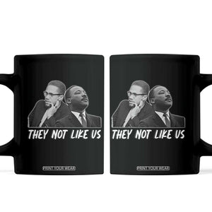Malcolm X and MLK Coffee Mug They Not Like Us TS02 Black Print Your Wear