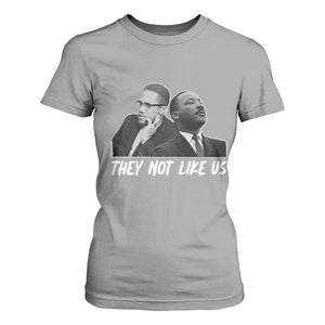 Malcolm X and MLK T Shirt For Women They Not Like Us TS02 Sport Gray Print Your Wear