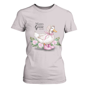 Mama Goose Est 2025 T Shirt For Women Vintage New Mom Mothers Day TS02 Ice Gray Print Your Wear