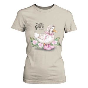 Mama Goose Est 2025 T Shirt For Women Vintage New Mom Mothers Day TS02 Sand Print Your Wear