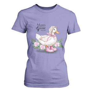 Mama Goose Est 2025 T Shirt For Women Vintage New Mom Mothers Day TS02 Violet Print Your Wear