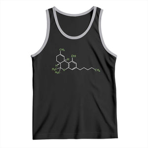 Marijuana Tank Top Cannabis Weed Pot Molecule THC Stoner Gift TS10 Black Athletic Heather Print Your Wear
