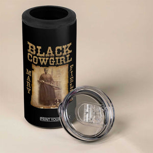 Mary Fields 4 in 1 Can Cooler Tumbler Black Cowgirl Pioneer Western Legend Vintage TS02 Print Your Wear