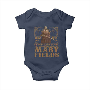 Mary Fields Baby Onesie Stagecoach Mary Trailblazing Legend Black Cowgirl Pioneer TS11 Navy Print Your Wear