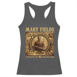 Mary Fields Racerback Tank Top Stagecoach Mary Trailblazing Legend Black Cowgirl TS11 Dark Heather Print Your Wear
