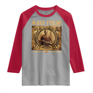 Mary Fields Raglan Shirt Stagecoach Mary Trailblazing Legend Black Cowgirl TS11 Sport Gray Red Print Your Wear