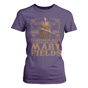 Mary Fields T Shirt For Women Stagecoach Mary Trailblazing Legend Black Cowgirl Pioneer TS11 Purple Print Your Wear