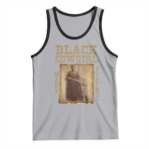 Mary Fields Tank Top Black Cowgirl Pioneer Western Legend Vintage TS02 Athletic Heather Black Print Your Wear