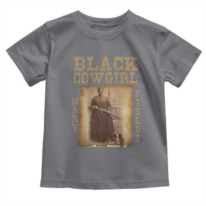 Mary Fields Toddler T Shirt Black Cowgirl Pioneer Western Legend Vintage TS02 Charcoal Print Your Wear