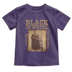 Mary Fields Toddler T Shirt Black Cowgirl Pioneer Western Legend Vintage TS02 Purple Print Your Wear