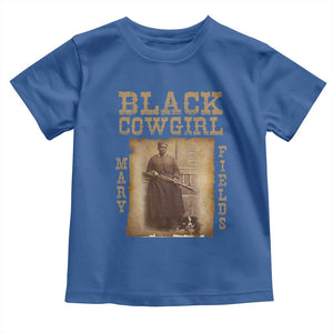 Mary Fields Toddler T Shirt Black Cowgirl Pioneer Western Legend Vintage TS02 Royal Blue Print Your Wear