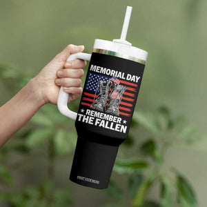 Memorial Day Remember The Fallen Tumbler With Handle Veteran Military Vintage USA Flag TS10 Print Your Wear