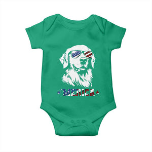 Merica Golden Retriever Baby Onesie 4th of July Dog Patriotic Dog Mom TS10 Irish Green Print Your Wear