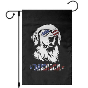 Merica Golden Retriever Garden Flag 4th of July Dog Patriotic Dog Mom TS10 Black Print Your Wear