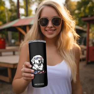 Merica Golden Retriever Skinny Tumbler 4th of July Dog Patriotic Dog Mom TS10 Print Your Wear