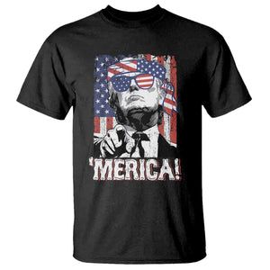 Merica Trump 4th Of July American Flag T Shirt TS11 Black Print Your Wear