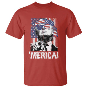 Merica Trump 4th Of July American Flag T Shirt TS11 Red Print Your Wear