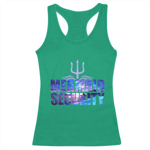 Mermaid Security Racerback Tank Top Funny Mermaid Family Squad TS10 Irish Green Print Your Wear