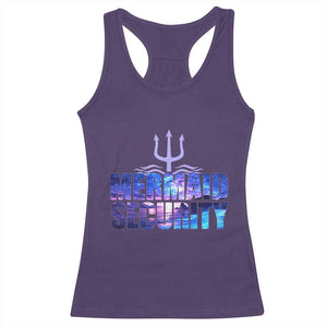 Mermaid Security Racerback Tank Top Funny Mermaid Family Squad TS10 Purple Print Your Wear