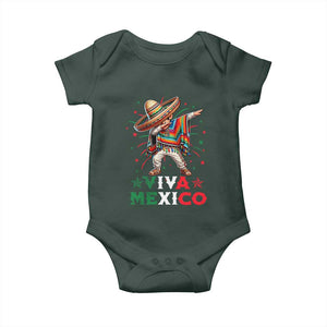 Mexican Boy Dabbing Baby Onesie Poncho Cinco de Mayo Flag Viva Mexico TS10 Print Your Wear